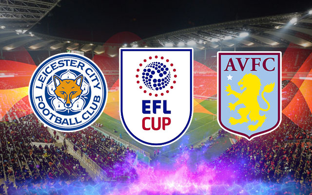 Leicester City, Aston Villa and EFL Cup Logos